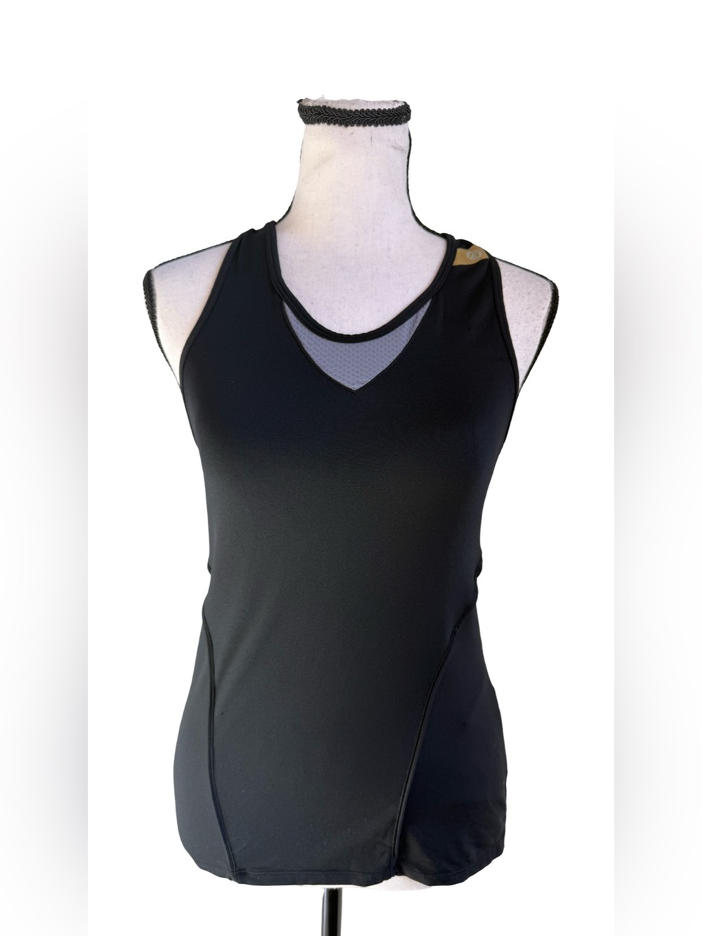Bontrager Women’s Cycling Tank Top Black Back Pocket Jersey Medium